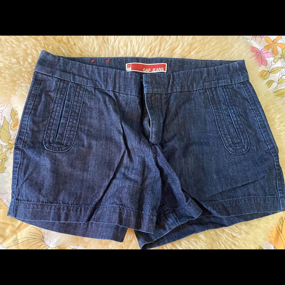 8 GAP Dark denim jean shorts